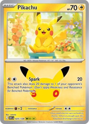 Pikachu - 025/128: 30th Celebration(30C)