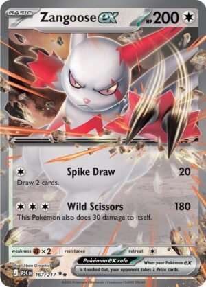 Zangoose EX - 167/217: Ascended Heroes(ASC)