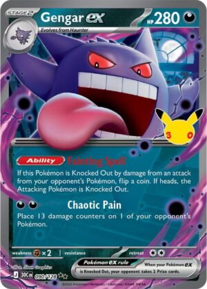Gengar EX - 090/128: 30th Celebration(30C)