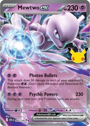 Mewtwo EX - 064/128: 30th Celebration(30C)